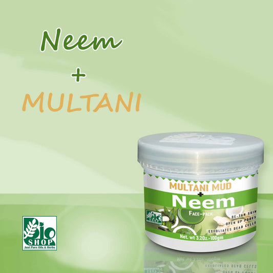 Multani Mitti + Neem Face Pack Powder in Pakistan – Herbal Nourish | Natural Acne & Oil Control